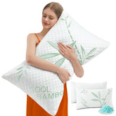 DGPEAR king pillows front view showing pair and benefit of cooling sleep