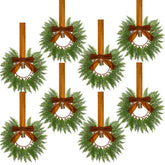 Dingion front packaging showing eight mini wreaths ready for easy decorating