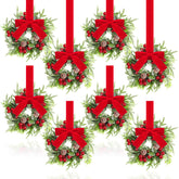 Dingion front packaging showing eight mini wreaths and festive presentation benefits display