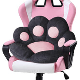 Ditucu cat paw cushion front view showing soft shape and black color for cozy seating