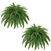 Dkaltm front view of faux fern showing full volume and instant greenery