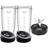 Dmsmisi front view of full replacement kit showing cups lids and blade for quick swaps