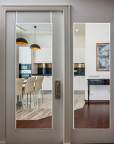 DMWOODFL front view mirror showing full-length reflection and practical design