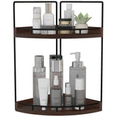 Dorhors front view of 2-tier counter organizer showing tidy storage and easy access