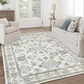 Dotiiorug full 8x10 view on floor showing size and calming color