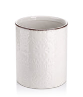 DOWAN ceramic utensil holder front view shows roomy storage and tidy counters