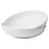 DOWAN front view of white large serving bowls showing clean design and versatility