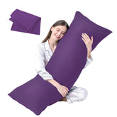 DOWNCOOL front view of pillow set showing size and cover, helpful for purchase