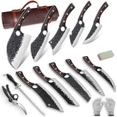 DRGSKL front packaging showing complete 10-piece set and leather bag for organized storage