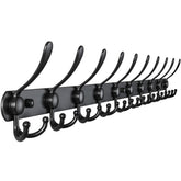 Dseap front view of full 38-inch coat rack showing ten tri-hooks for maximum hanging