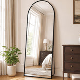 DUMOS front arched full-length mirror showing clean silhouette and accurate reflection