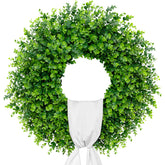 Dushle front door wreath enhancing curb appeal