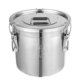 DYNAMI front view of canister showing sturdy stainless storage and organized pantry benefit