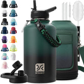 DYSANKY 64oz bottle front view showing durable finish and shape for reliable hydration