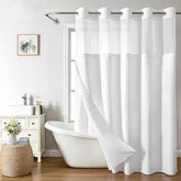eacheope front view of curtain hung showing clean hotel-style drape and easy install