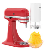 Eascandy attachment front view on KitchenAid showing compact design and easy mount