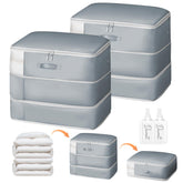 Easortm front view showing full bag and packaging benefit: space saving