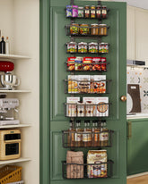 Eastherry front view of 8-tier over door organizer showing neat vertical storage benefit