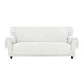 Easy-Going front view on 3-cushion sofa showing full coverage and neat fit