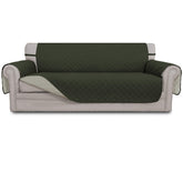 Easy-Going front view of cover showing army green side and fit benefit