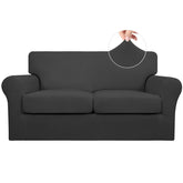 Easy-Going front view of loveseat cover showing full fitted protection