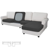 Easy-Going front packaging showing four-piece sectional cover protecting sofa