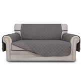 Easy-Going front view of loveseat cover showing full protection and neat fit
