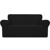 Easy-Going front view on loveseat showing neat tailored fit and refreshed look