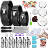 Easynzery springform pans front view showing sizes and packaging benefits