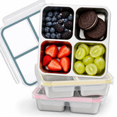 EC-Gaze front view of three colored containers showing size and benefit portable organization