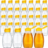 Eccliy front view of 32 clear honey bottles showing full set and packaging benefit