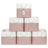 ECDYQXVU front view of six folded 13x13x13 cubes showing neat storage and space saving