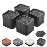 EclatBain front view of four black risers showing sleek durable finish and easy installation