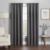 Eclipse Kendall front panel charcoal showing full modern blackout look and privacy benefit