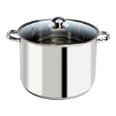Ecolution stock pot front view showing capacity and sleek finish