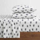 Eddie Bauer front packaging showing Bear Family Grey and easy-to-identify sizing benefit
