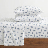 Eddie Bauer front packaging showing Bears & Trees print and cozy bedding appeal