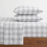 Eddie Bauer lakehouse plaid front packaging showing cozy pattern and fit