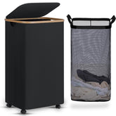 efluky front view with lid closed showing tidy storage and concealed laundry