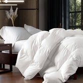 EGYPTIAN BEDDING front packaging showing full-size comforter in bag and premium finish