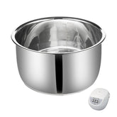 Eiszhjk front view of replacement inner pot showing smooth bowl and capacity benefit