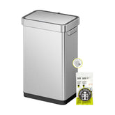 EKO Mirage-T front view showing matte stainless finish and space-saving shape