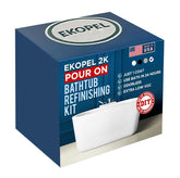 Refinished Bath Solutions Ekopel front packaging showing kit contents and benefit