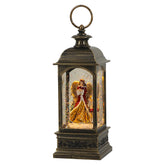 Eldnacele angel lantern front view showing bronze finish and globe for elegant holiday display
