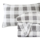 Elegant Comfort front packaging in buffalo gray showing full set — clear contents and color benefit
