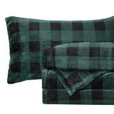 Elegant Comfort front packaging in buffalo green showing product and certificate benefits