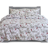 Elegant Comfort front packaging showing queen flannel set and color