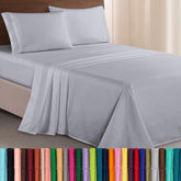Elegant Comfort front packaging showing king set and silver-light grey color benefits durability