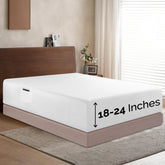 Elegant Comfort front view of fitted sheet packaging showing king size benefits