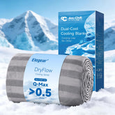 Elegear cooling blanket front view showing full-size coverage and breathable look